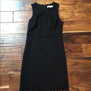 Scallop hem loft dress
